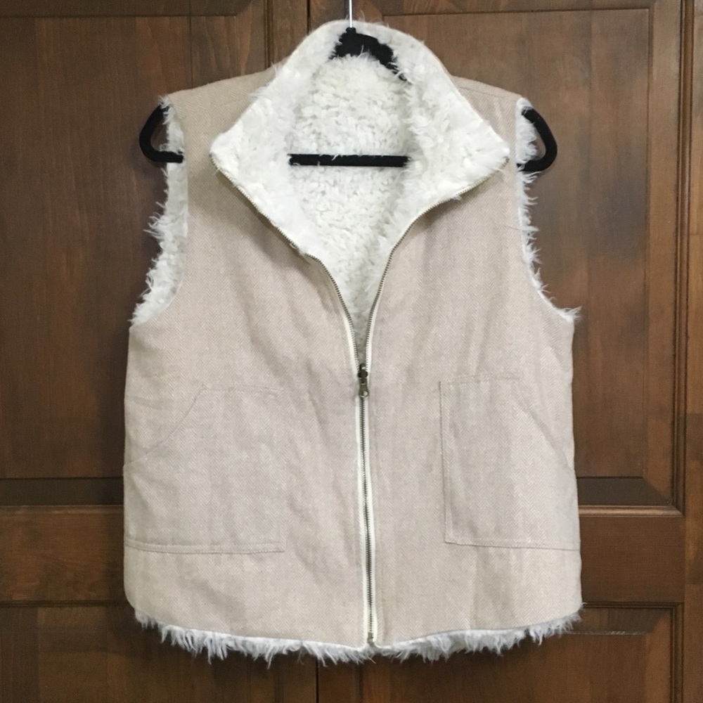 Faux Fur reversible vest